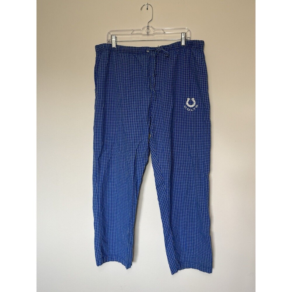 Indianapolis Colts Pajama Pants Men’s L Blue NFL Team Apparel Y2K Fleece Lounge